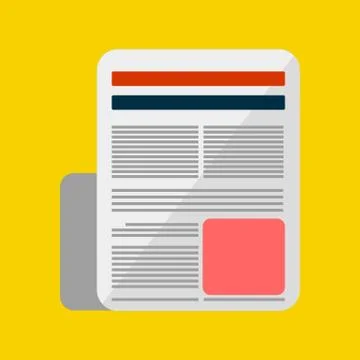 Simple Resume Icon Stock Illustration