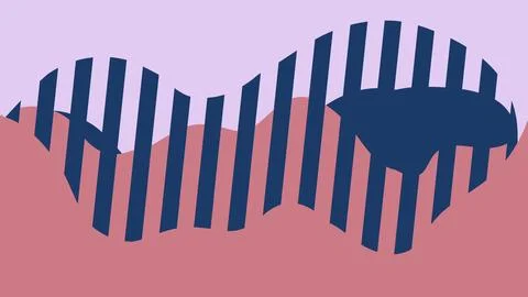 Simple retro art pattern loop. Abstract holographic minimalistic pixel shapes Stock Illustration