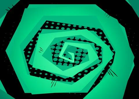 Simple retro comic background with rays and halftone dots, cartoon pop art st Stock Illustration