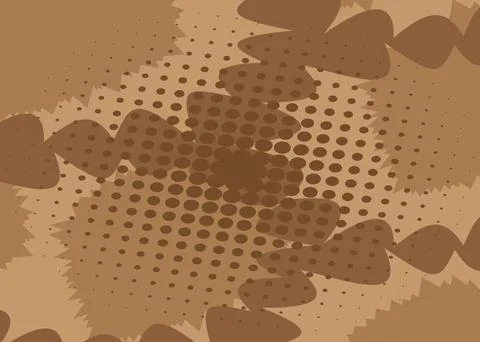 Simple retro comic background with rays and halftone dots, cartoon pop art st イラスト素材