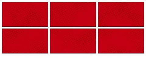 Simple retro motion graphics halftone doted background. Comic book page template Stock Footage 147152095