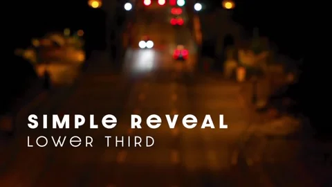 Simple Reveal Lower Third Stock After Effects