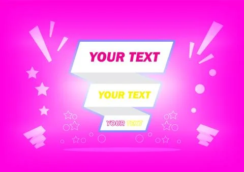 Simple ribbon background for template Stock Illustration