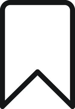 Simple Ribbon Bookmark Save Stock Illustration