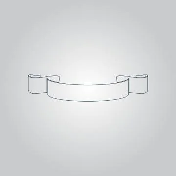 Simple ribbon Stock Illustration