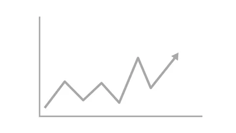 Simple rising line chart with arrow business growth progress and positive f.. Stock Footage 337178135