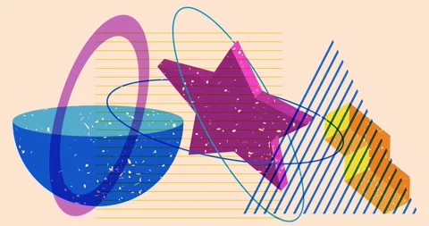 Simple Risograph background Video Stock Footage 279615947