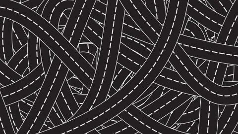 Simple Road Texture Template Stock Illustration