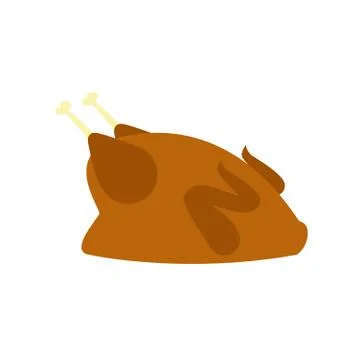 Simple Roasted Turkey Stock Illustration