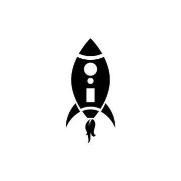 Simple rocket icon Stock Illustration