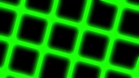 Simple Rotating Green Neon Glow Grid Abstract Motion Background Loop Stock Footage 70215363