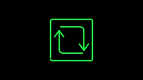 Simple round circle recycle bin icon animation with gradient background. Stock Footage 304023372