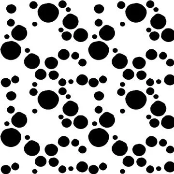 Simple round geometric shapes randomly scattered Stock Illustration