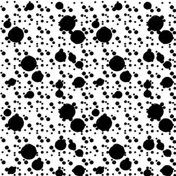 Simple round geometric shapes randomly scattered Stock Illustration