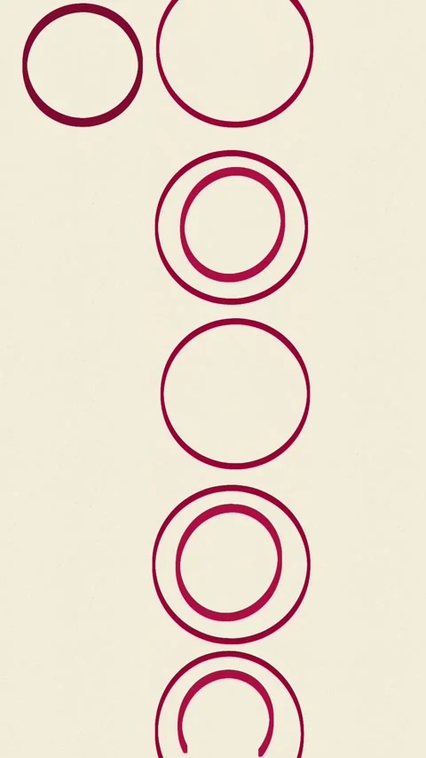 Simple rounded objects animation with transitions. Stock Footage 243905892