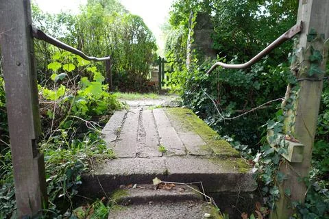 Simple rustic stone bridge Stock Photos