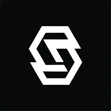 Simple S, CG, Ce, CGS, CeS initials company logo Stock Illustration