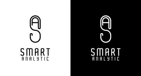 Simple SA logo Stock Illustration