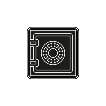 Simple Safe Vector Icon Stock Illustration