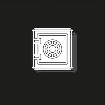 Simple Safe Vector Icon Stock Illustration