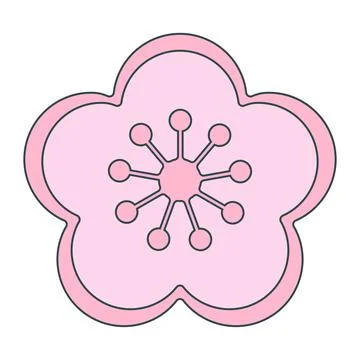 Simple Sakura cherry blossom. Spring promotion Stock Illustration