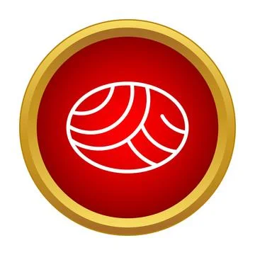 Simple sashimi sushi roll icon vector Stock Illustration