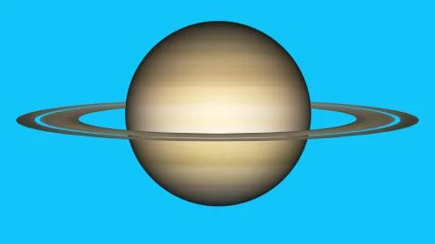 Simple Saturn planet model on green screen background New quality universal 스톡 일러스트