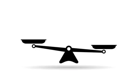 Simple scale icon Stock Illustration