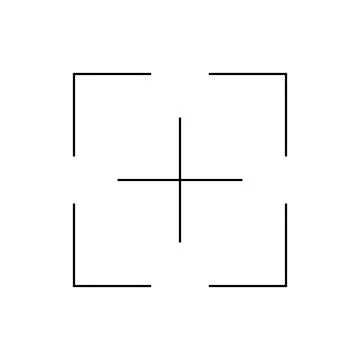 Simple scan frame icon. Data reading. Vector. Stock Illustration