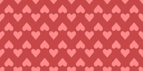 Simple scarlet background with hearts Stock Illustration
