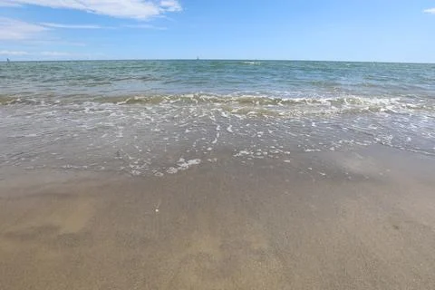 Simple sea background with sandy beach ideal for use as a neutral background  Фото