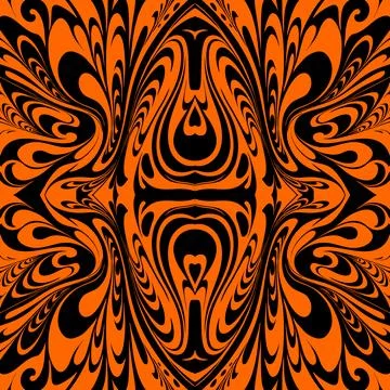 Simple seamless abstract black and orange pattern, texture Stockillustratie