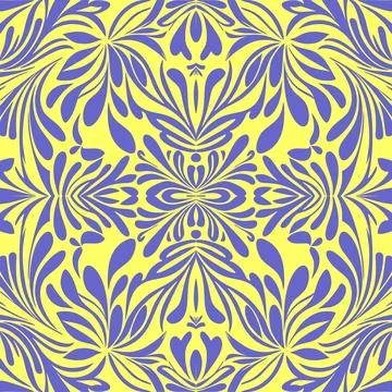 Simple seamless abstract blue and yellow pattern, texture Illustrazione stock