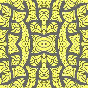 Simple seamless abstract gray and yellow pattern, texture Illustrazione stock