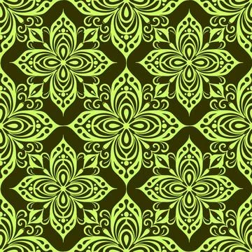 Simple seamless abstract olive green pattern, texture Stockillustratie