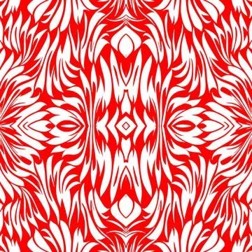 Simple seamless abstract red and white pattern, texture Stockillustratie