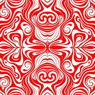 Simple seamless abstract red and white pattern, texture Illustrazione stock