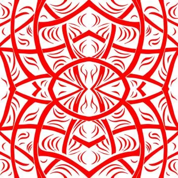 Simple seamless abstract red and white pattern, texture Stockillustratie
