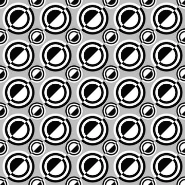 Simple seamless circle pattern background - graphic design Stock Illustration