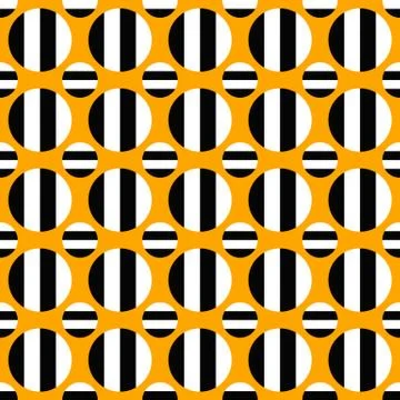 Simple seamless circle pattern design background Stock Illustration