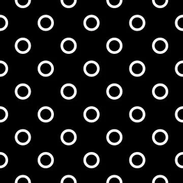 Simple seamless circle pattern Stock Illustration