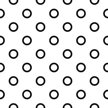 Simple seamless circle pattern Stock Illustration