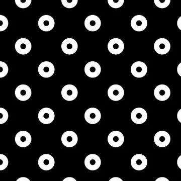 Simple seamless circle pattern Stock Illustration