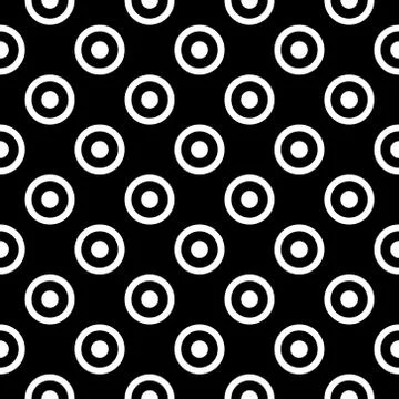 Simple seamless circle pattern Stock Illustration