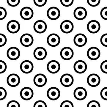 Simple seamless circle pattern Stock Illustration
