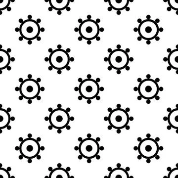 Simple seamless circle pattern Stock Illustration
