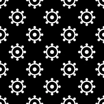 Simple seamless circle pattern Stock Illustration