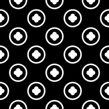 Simple seamless circle pattern Stock Illustration