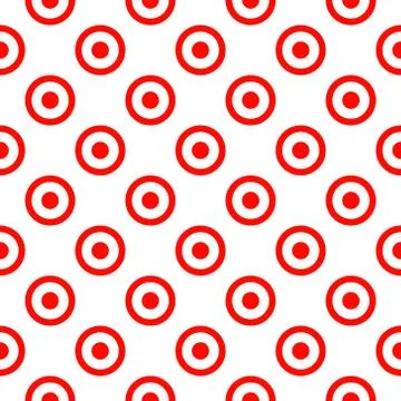 Simple seamless circle pattern Stock Illustration