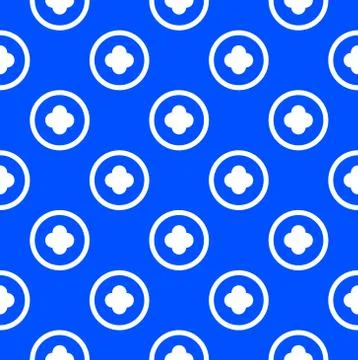 Simple seamless circle pattern illustration Stock Illustration